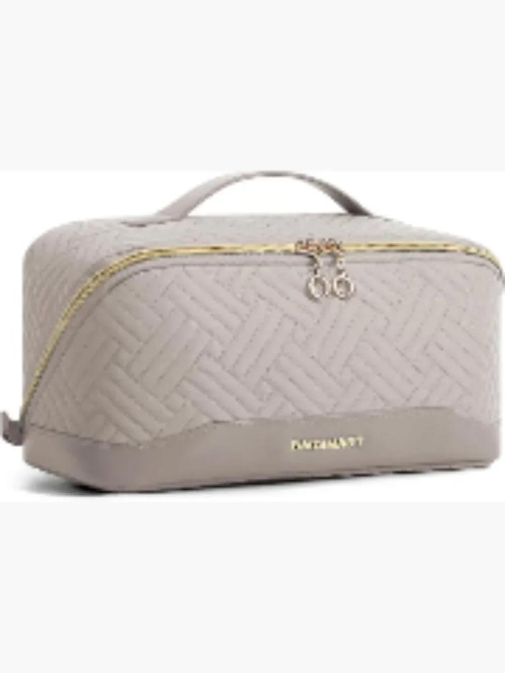 Large Capacity Water-Resistant Makeup Bag with PVC Pocket